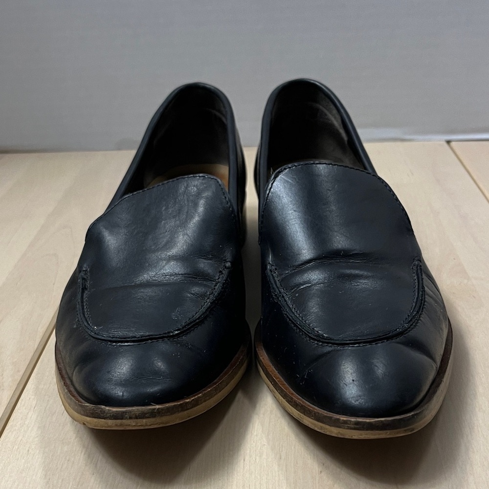 Everlane Black Leather Pointed Toe Loafers Flats Made in Italy Women’s Size 8.5